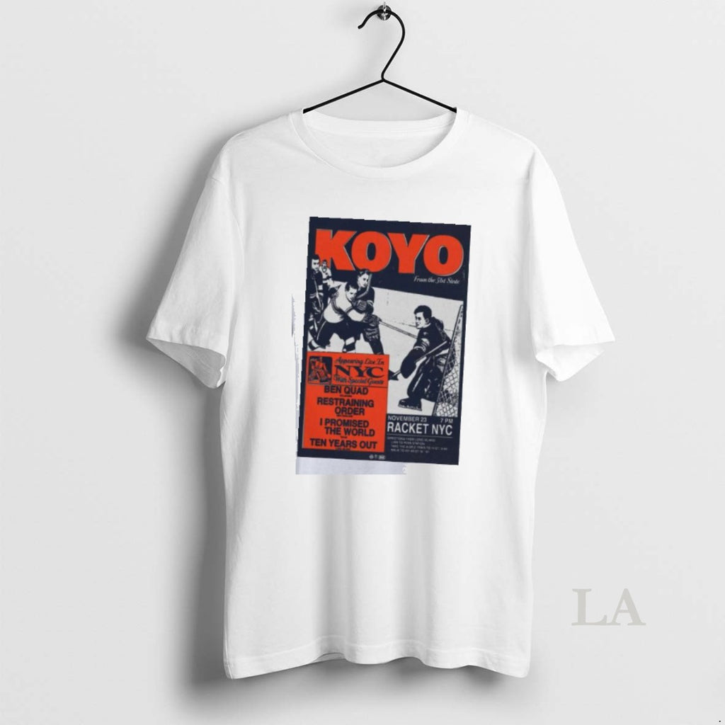 Original Koyo Tour Racket Nyc In New York November 23 2025 T-Shirts, Hoodie, Sweatshirt | InkRitualCo.com