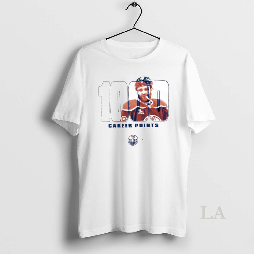 Original Leon Draisaitl Edmonton Oilers 1000 Career Points Legacy T-Shirts, Hoodie, Sweatshirt | InkRitualCo.com