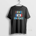 Original Level Unlocked 100 Days Of School T-Shirts, Hoodie, Sweatshirt | InkRitualCo.com