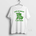Original Life Is Soup I Am Fork Frog Graphic T-Shirts, Hoodie, Sweatshirt | InkRitualCo.com