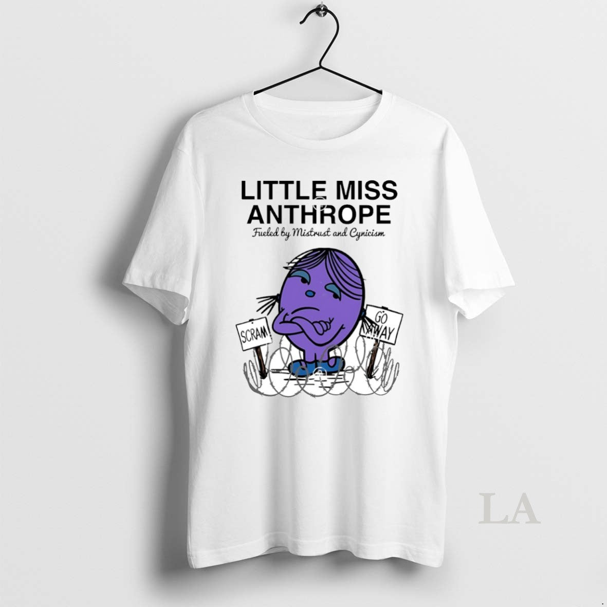 Original Little Miss Anthrope Fueled By Mistrust And Cynicism Circle T-Shirts, Hoodie, Sweatshirt | InkRitualCo.com