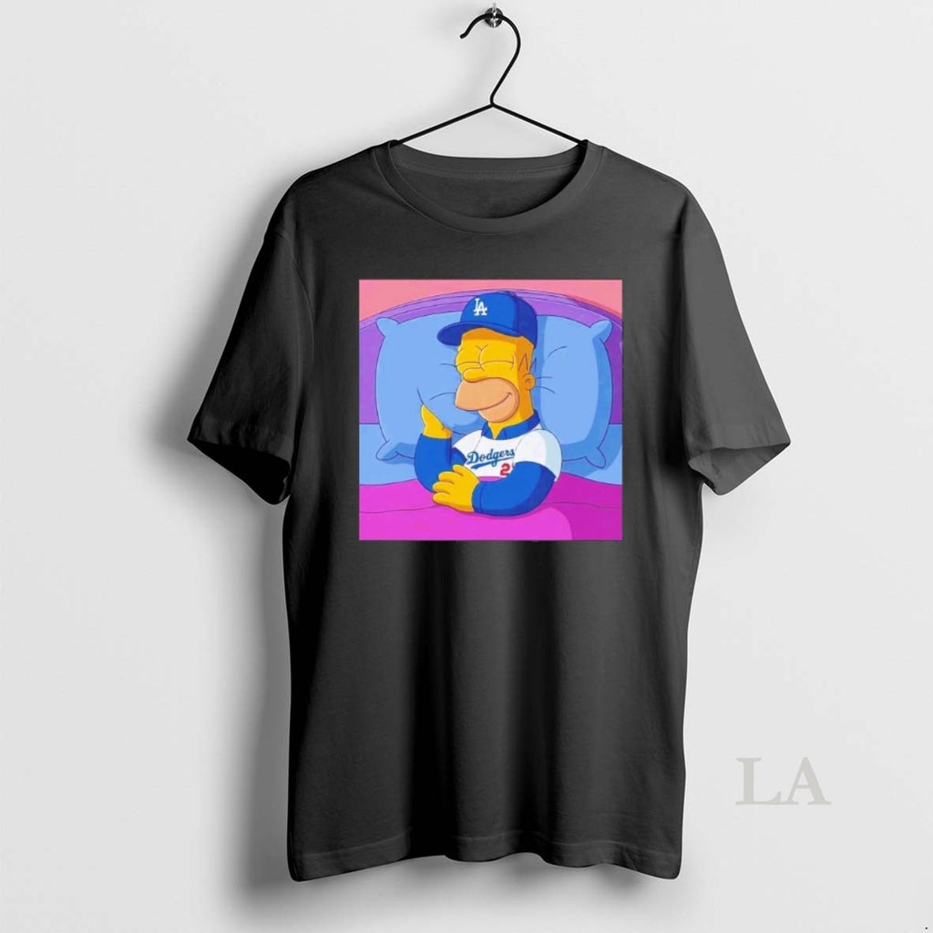 Original Los Angeles Dodgers Big Fan Simpson Sleeping T-Shirts, Hoodie, Sweatshirt | InkRitualCo.com