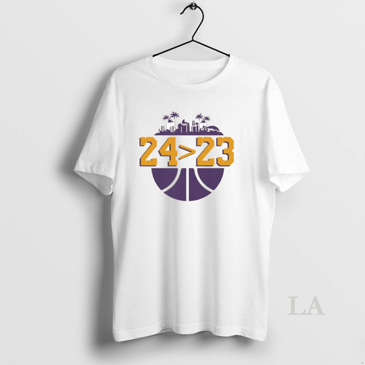Original Los Angeles Lakers 24 Over 23 Circle T-Shirts, Hoodie, Sweatshirt | InkRitualCo.com