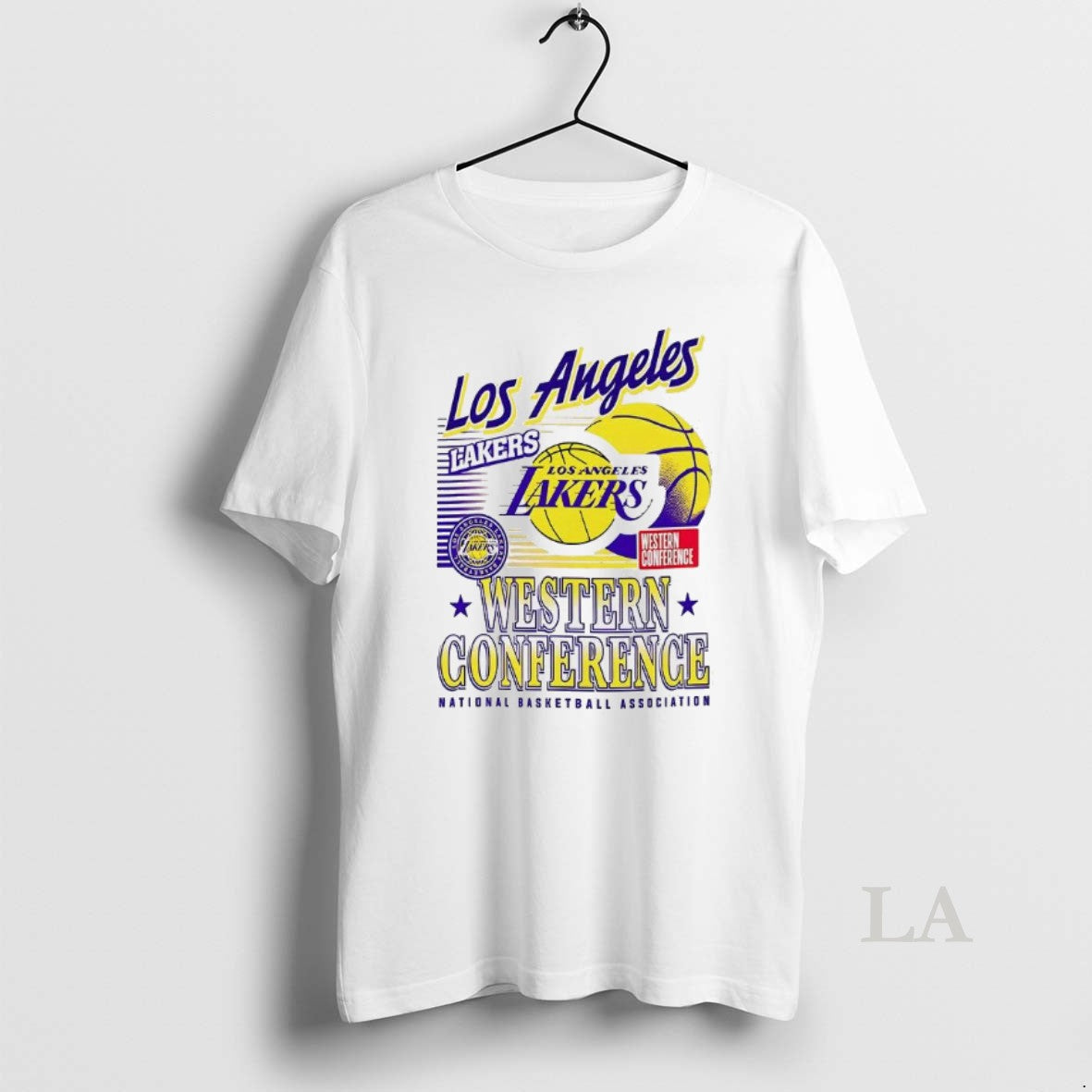 Original Los Angeles Lakers Nba Western Conference Logo And Ball T-Shirts, Hoodie, Sweatshirt | InkRitualCo.com