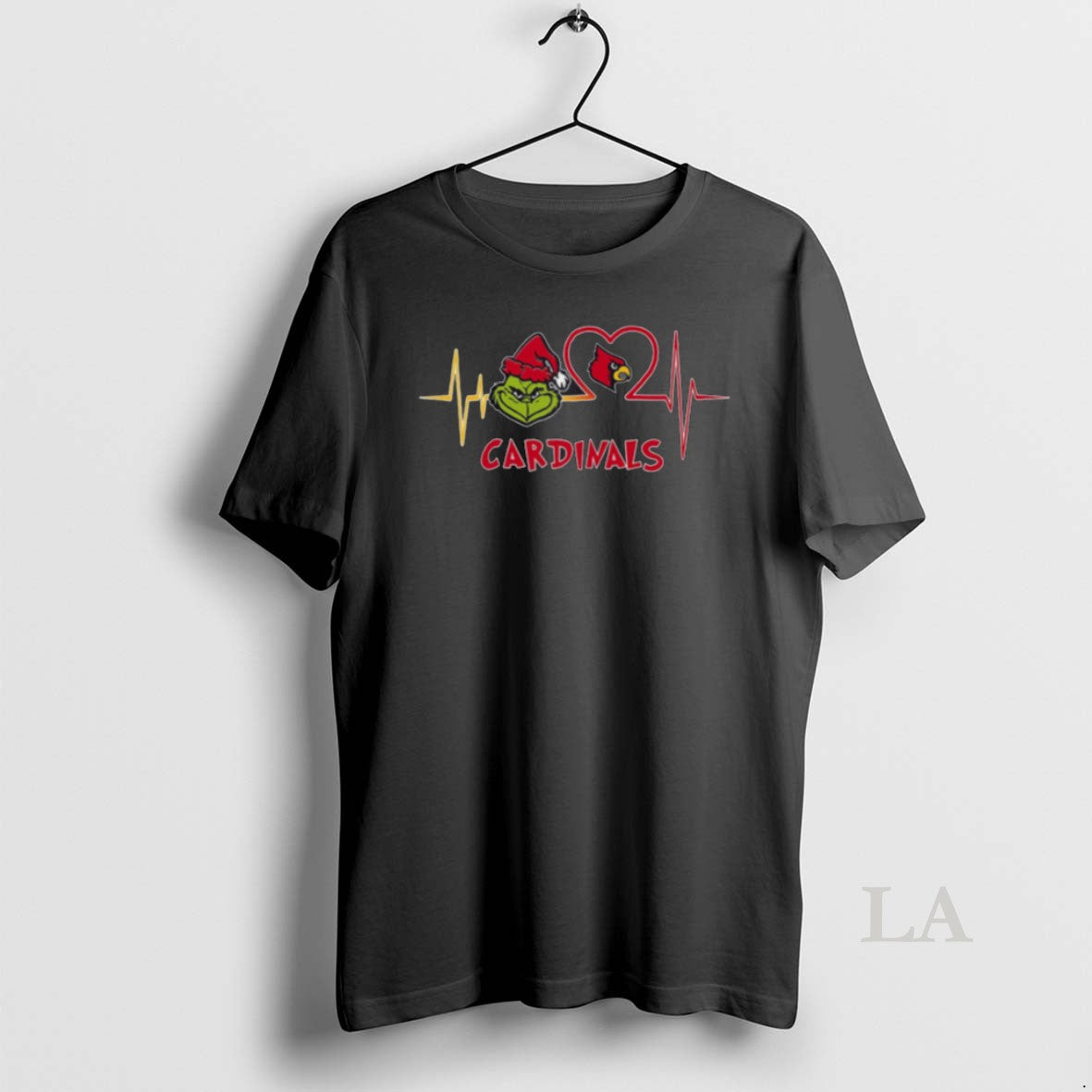 Original Louisville Cardinals X Grinch Santa Heartbeat Love Logo Merry Christmas T-Shirts, Hoodie, Sweatshirt
