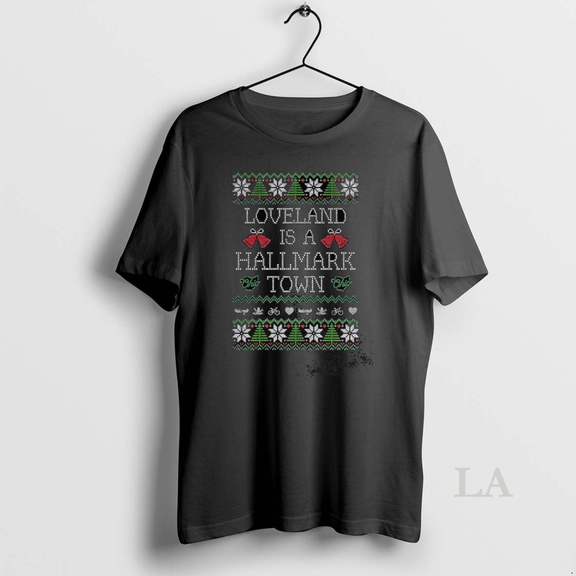 Original Loveland Is A Hallmark Town Ugly Christmas T-Shirts, Hoodie, Sweatshirt | InkRitualCo.com