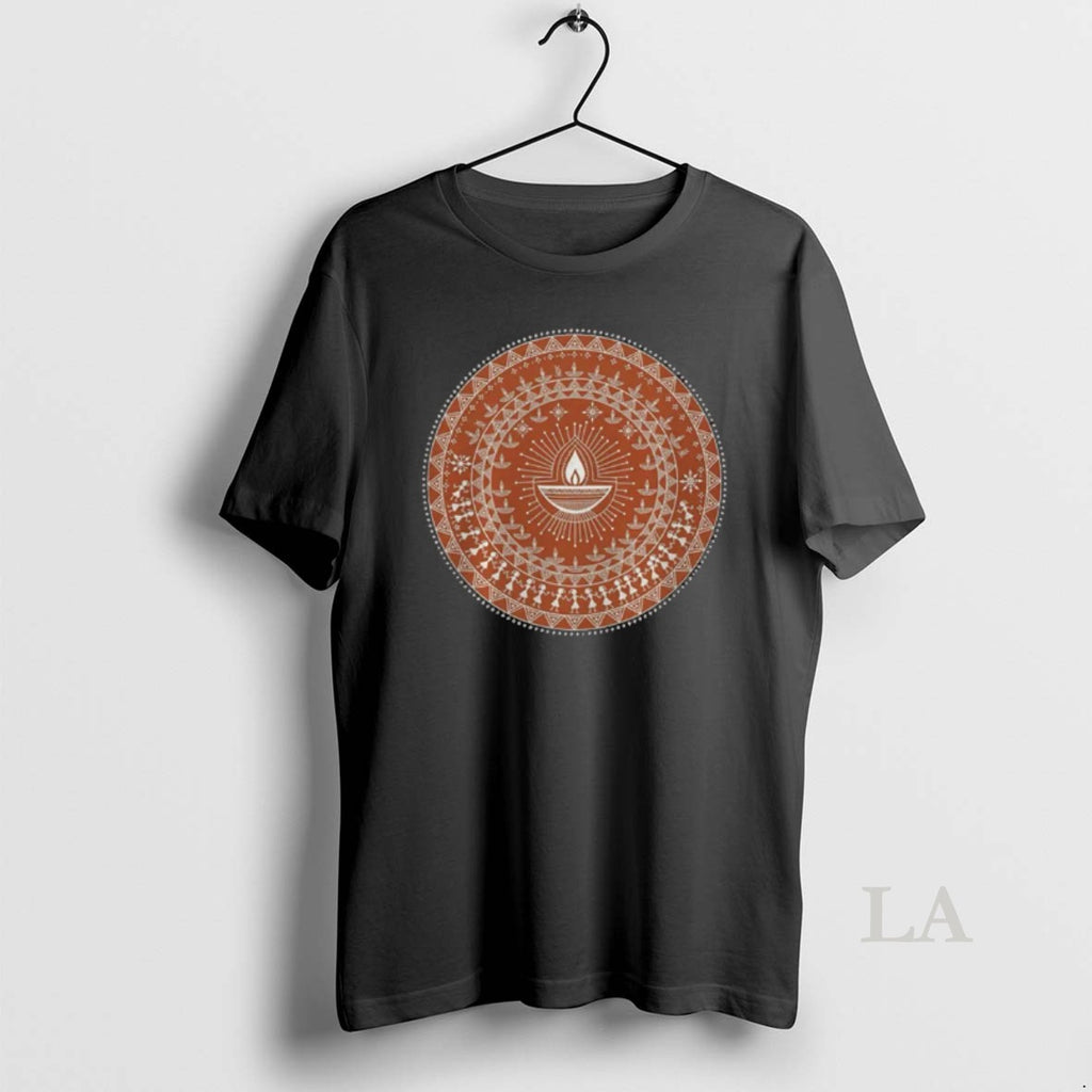 Original Mandala Warli Diya T-Shirts, Hoodie, Sweatshirt | InkRitualCo.com