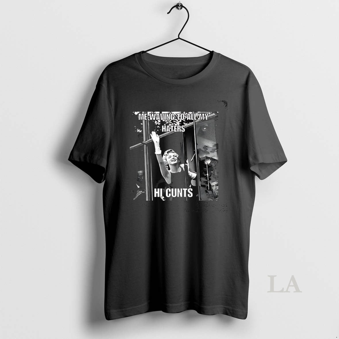 Original Marilyn Me Waving To All My Haters Hi Cunts Retro Meme T-Shirts, Hoodie, Sweatshirt | InkRitualCo.com