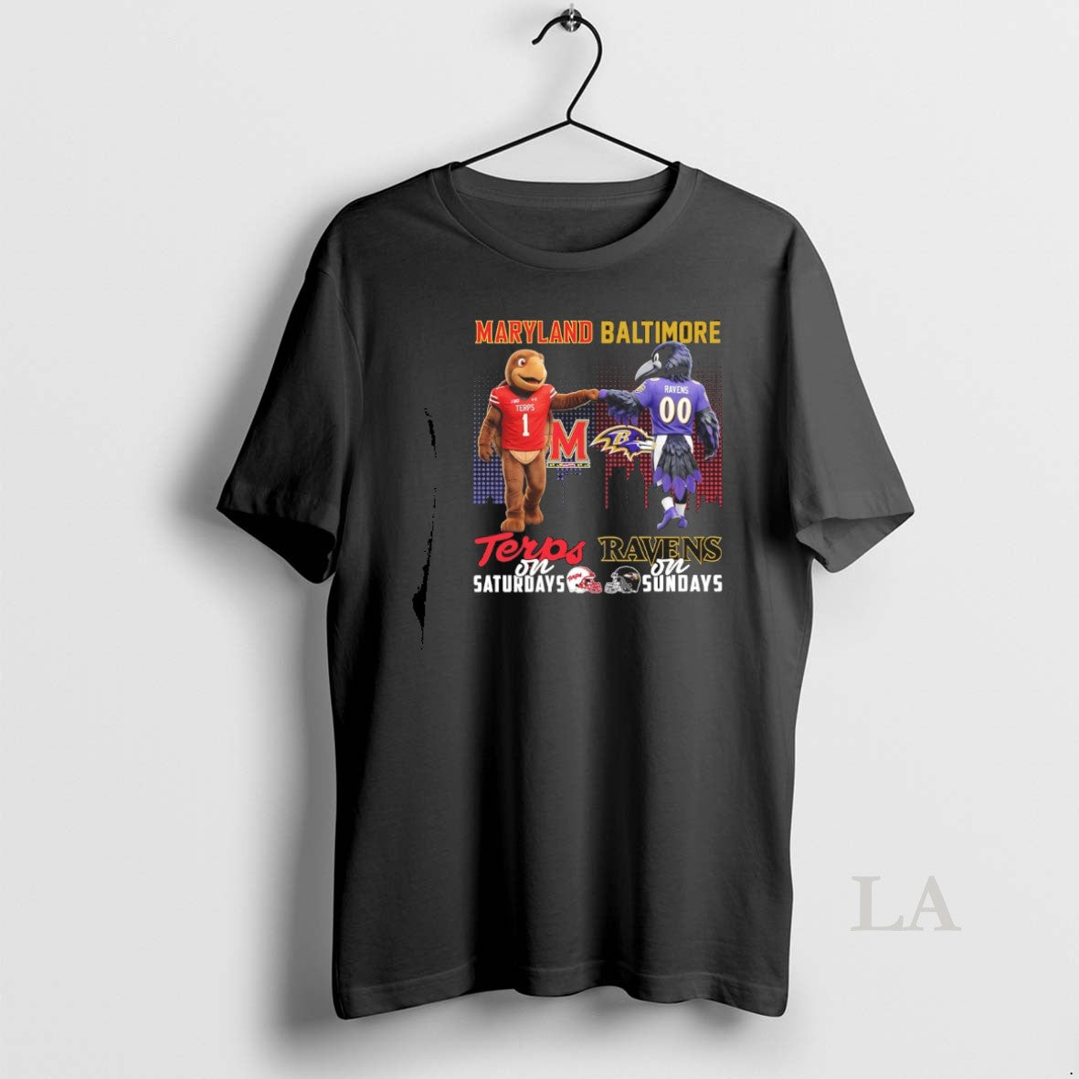 Original Maryland Terrapins On Saturday And Baltimore Ravens On Sundays Mascot T-Shirts, Hoodie, Sweatshirt | InkRitualCo.com