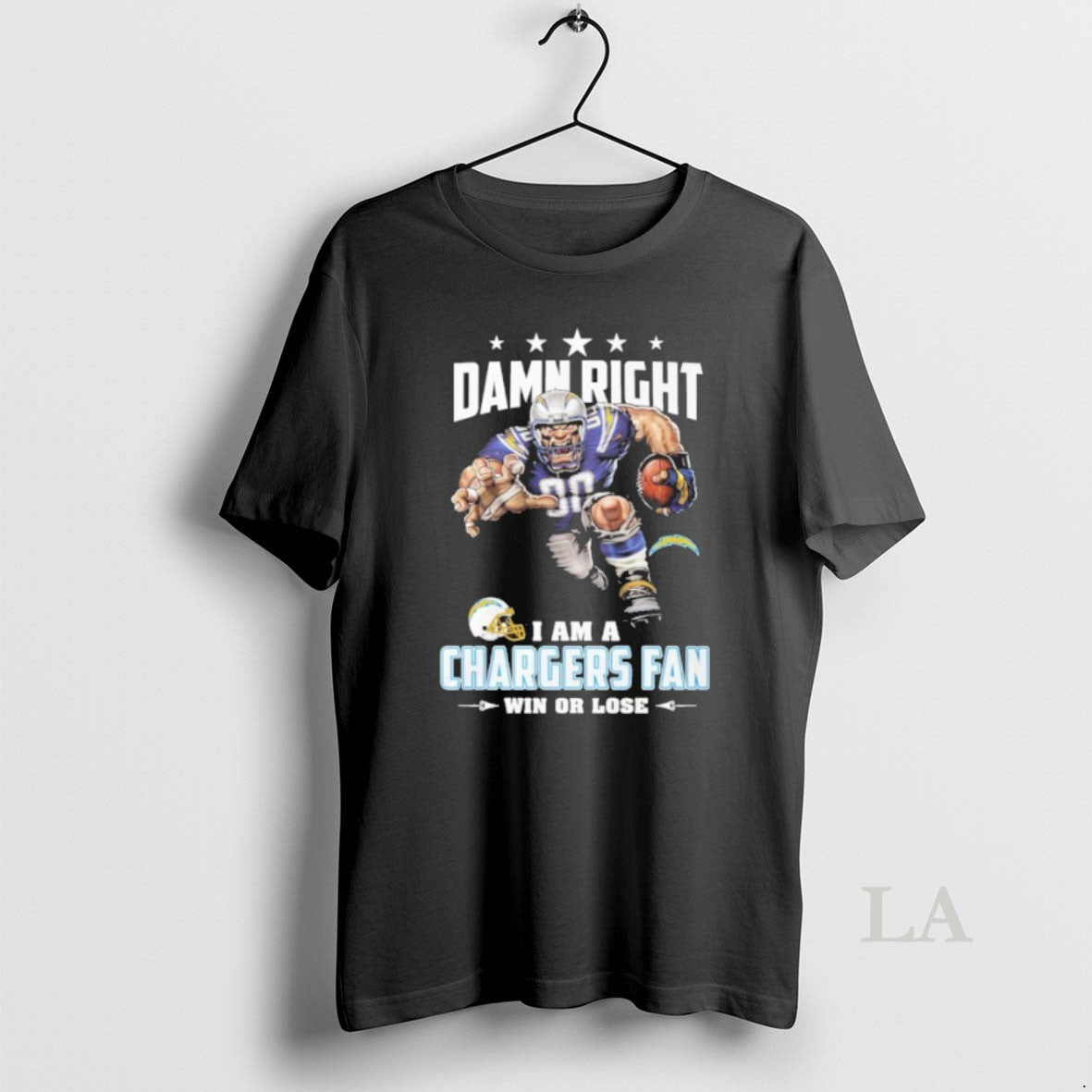 Original Mascot Damn Right I Am A Chargers Fan Win Or Lose T-Shirts, Hoodie, Sweatshirt | InkRitualCo.com