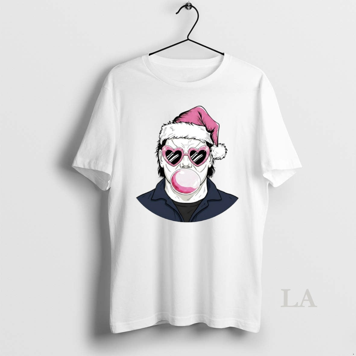 Original Merry Christmas Michael Myers Bubble Gum Circle T-Shirts, Hoodie, Sweatshirt | InkRitualCo.com