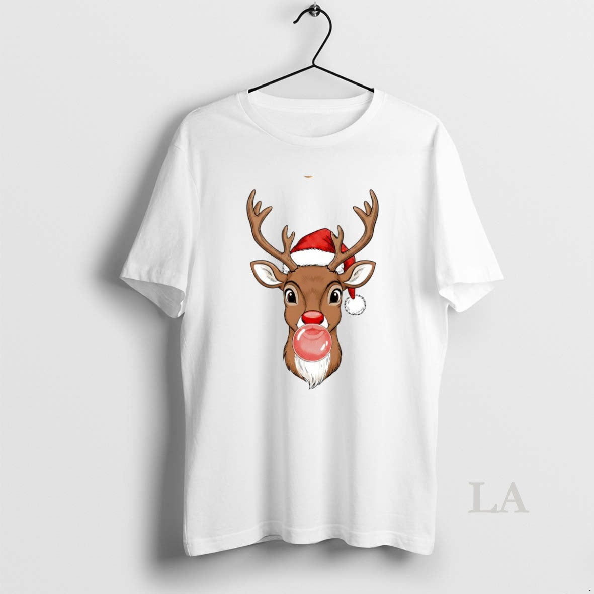 Original Merry Christmas Reindeer Bubble Gum Circle T-Shirts, Hoodie, Sweatshirt | InkRitualCo.com