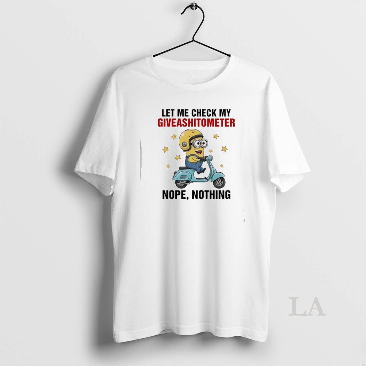 Original Minion Let Me Check My Giveashitometer Nope Nothing T-Shirts, Hoodie, Sweatshirt