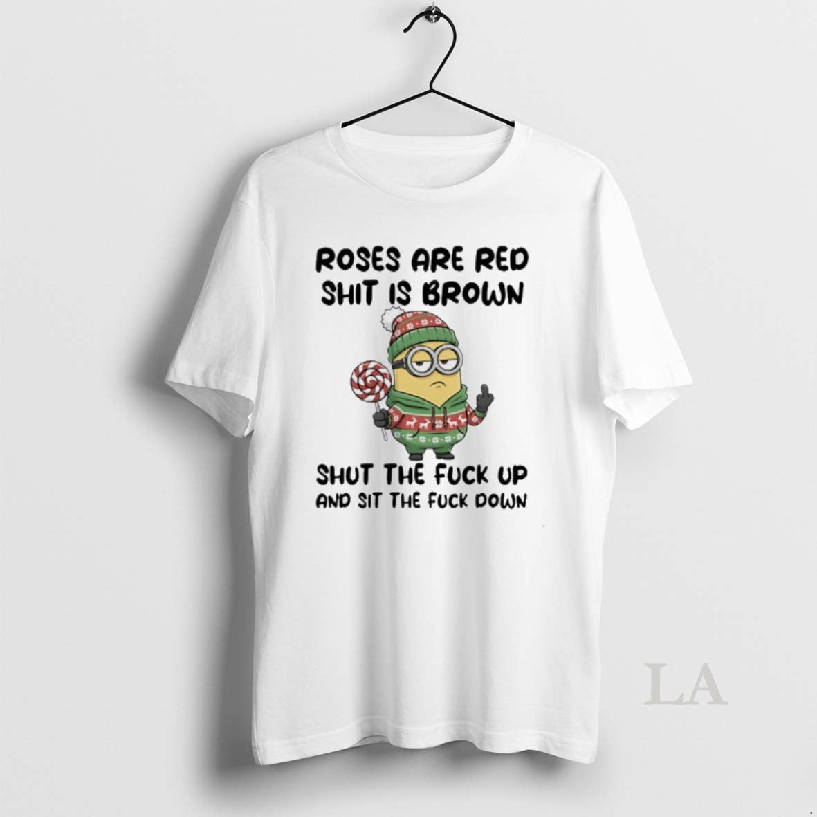 Original Minion Middle Finger Roses Are Red Shit Is Brown Shut The Fuck Up And T-Shirts, Hoodie, Sweatshirt | InkRitualCo.com