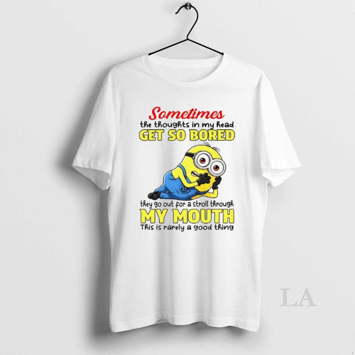 Original Minion Sometimes The Thoughts In My Head Get So Bored They Go Out For T-Shirts, Hoodie, Sweatshirt | InkRitualCo.com