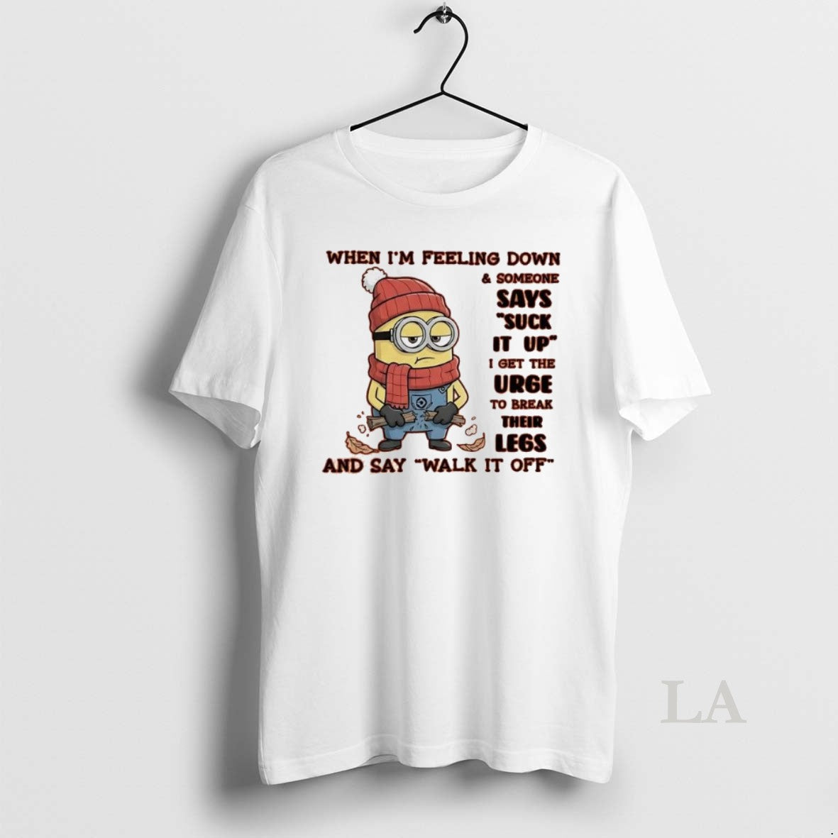 Original Minion When Im Feeling Down Someone Says Suck It Up Urge To Break T-Shirts, Hoodie, Sweatshirt | InkRitualCo.com