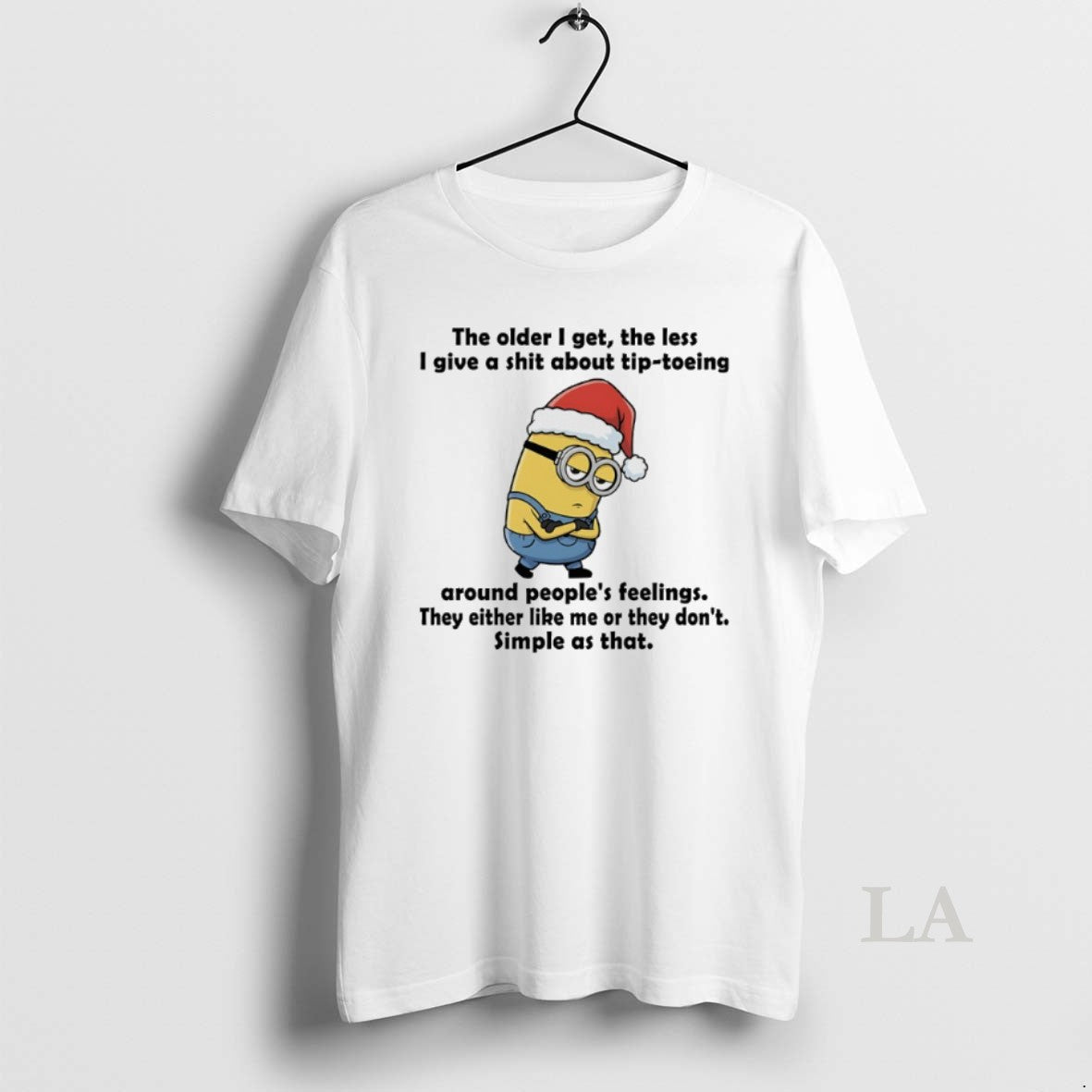 Original Minions Christmas The Older I Get The Les I Give A Shit About Tip T-Shirts, Hoodie, Sweatshirt | InkRitualCo.com