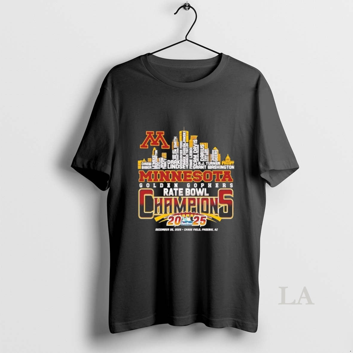 Original Minnesota Golden Gophers 2025 Rate Bowl Champions Players Skyline T-Shirts, Hoodie, Sweatshirt | InkRitualCo.com