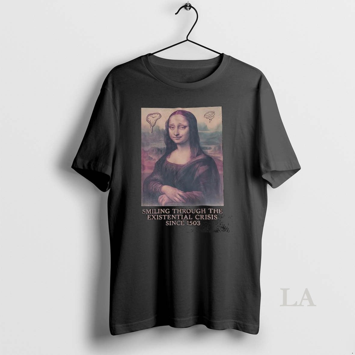 Original Mona Lisa Smiling Through The Existential Crisis Since 1503 T-Shirts, Hoodie, Sweatshirt | InkRitualCo.com