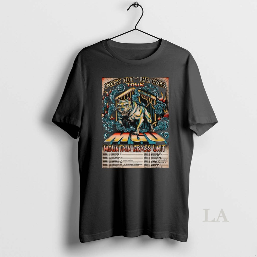 Original Mountain Grass Unit 2026 Dogs Out The Cage Tour Long Sleve T-Shirts, Hoodie, Sweatshirt | InkRitualCo.com