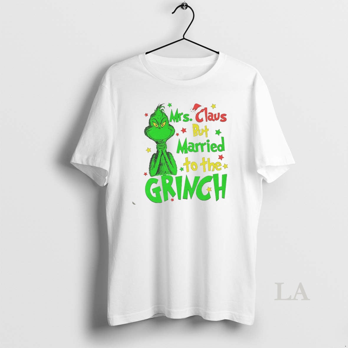 Original Mrs Claus But Married To The Grinch Christmas White T-Shirts, Hoodie, Sweatshirt | InkRitualCo.com