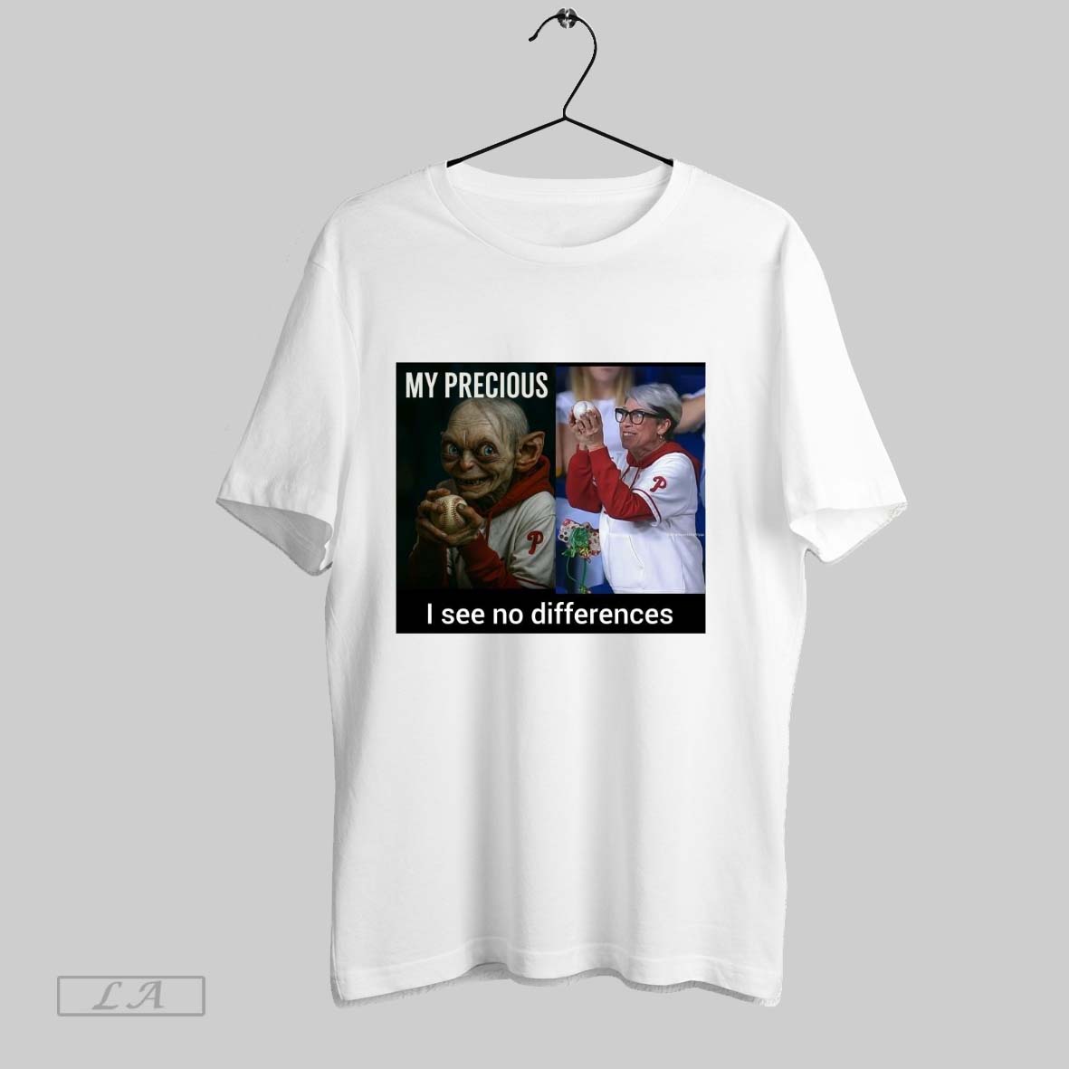 Original My Precious I See No Differences Philadelphia Phillies Mlb Meme T-Shirts, Hoodie, Sweatshirt | InkRitualCo.com