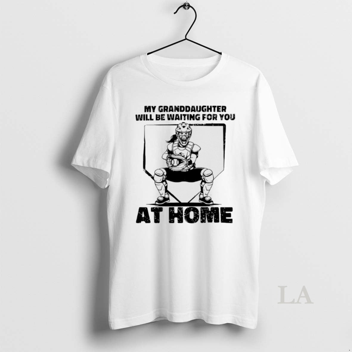 Original My Granddaughter Will Be Waiting For You At Home Softball T-Shirts, Hoodie, Sweatshirt | InkRitualCo.com