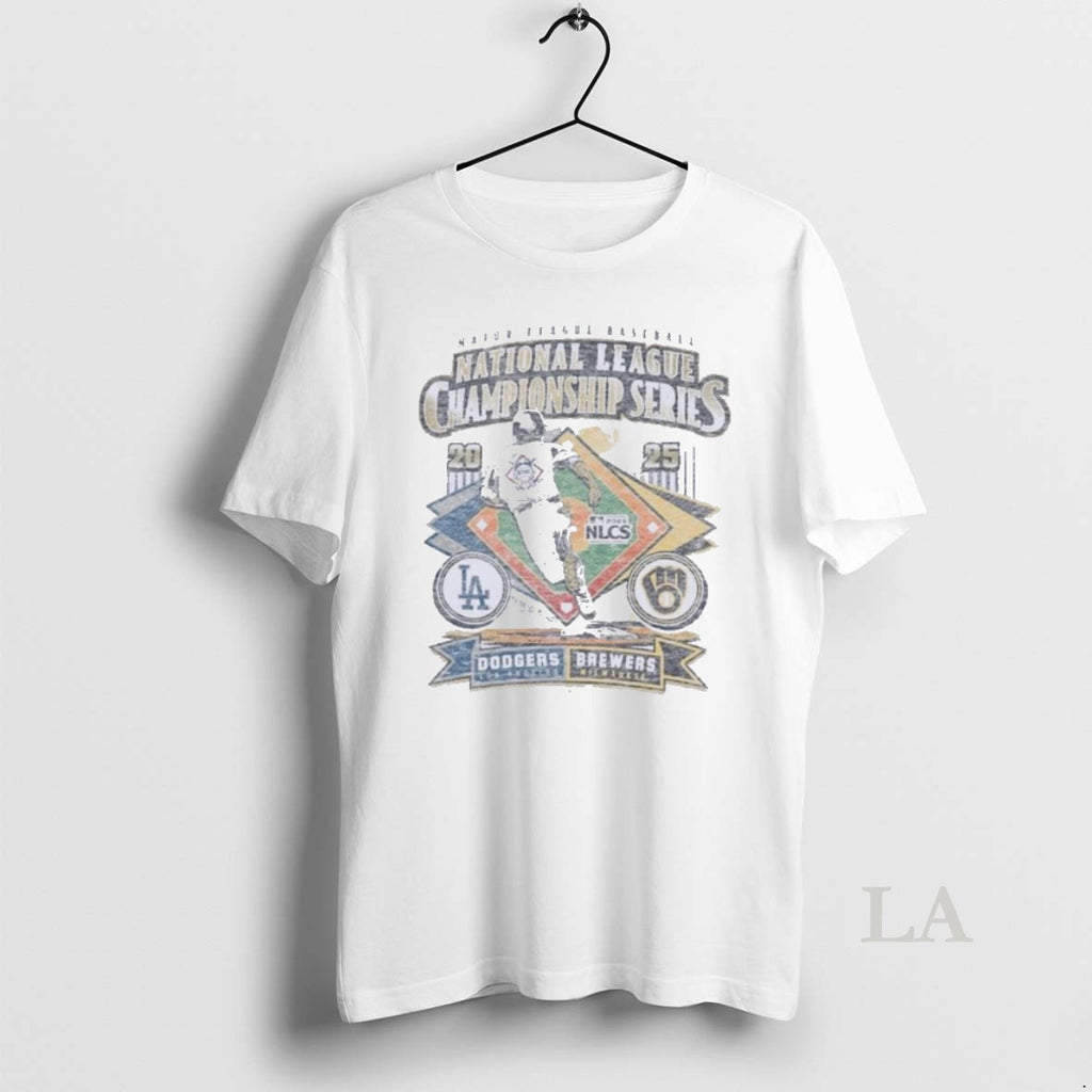 Original Nlcs Match Up Dueling 2025 Brewers Vs Dodgers T-Shirts, Hoodie, Sweatshirt | InkRitualCo.com