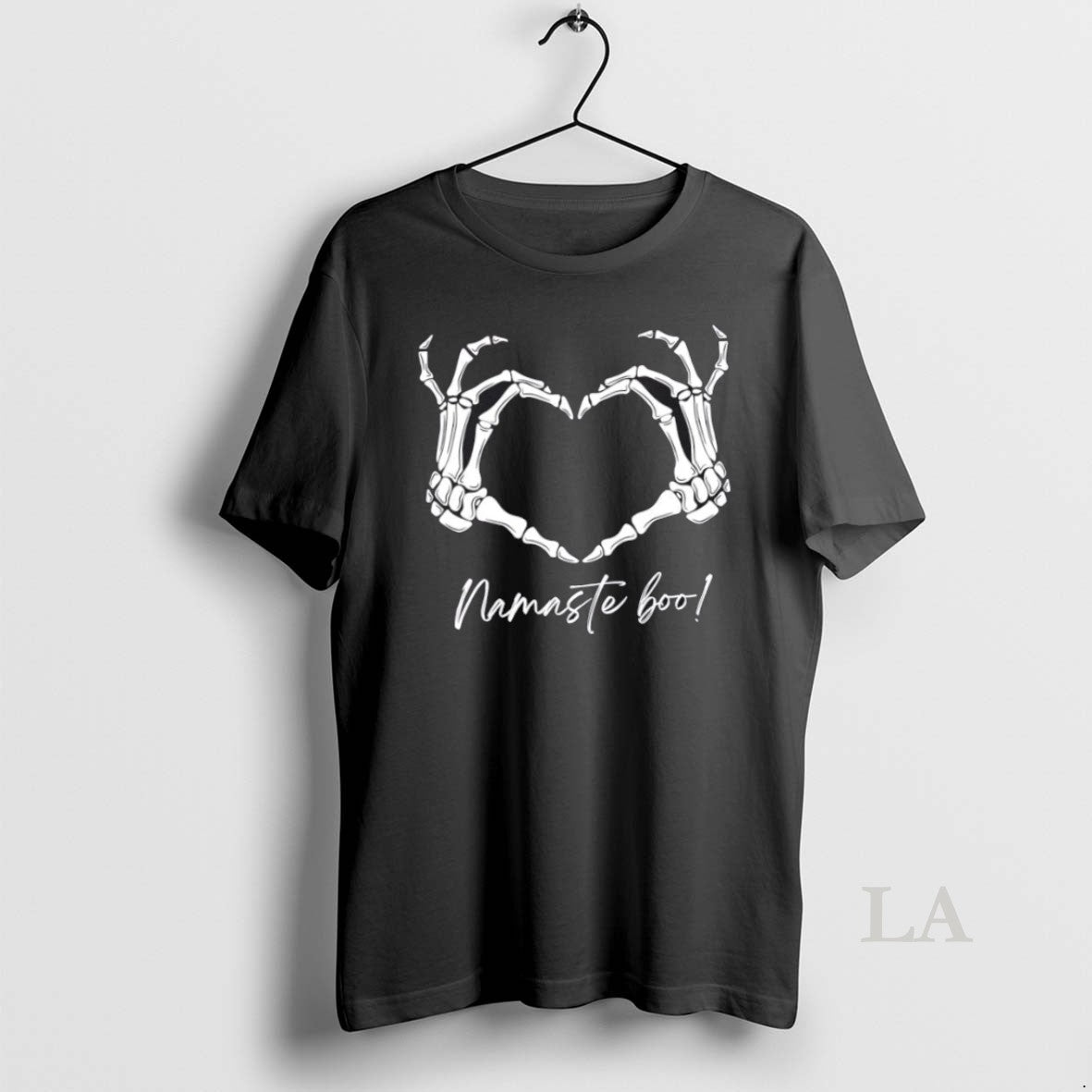 Original Namaste Boo Hand Bones Heart Halloween T-Shirts, Hoodie, Sweatshirt | InkRitualCo.com