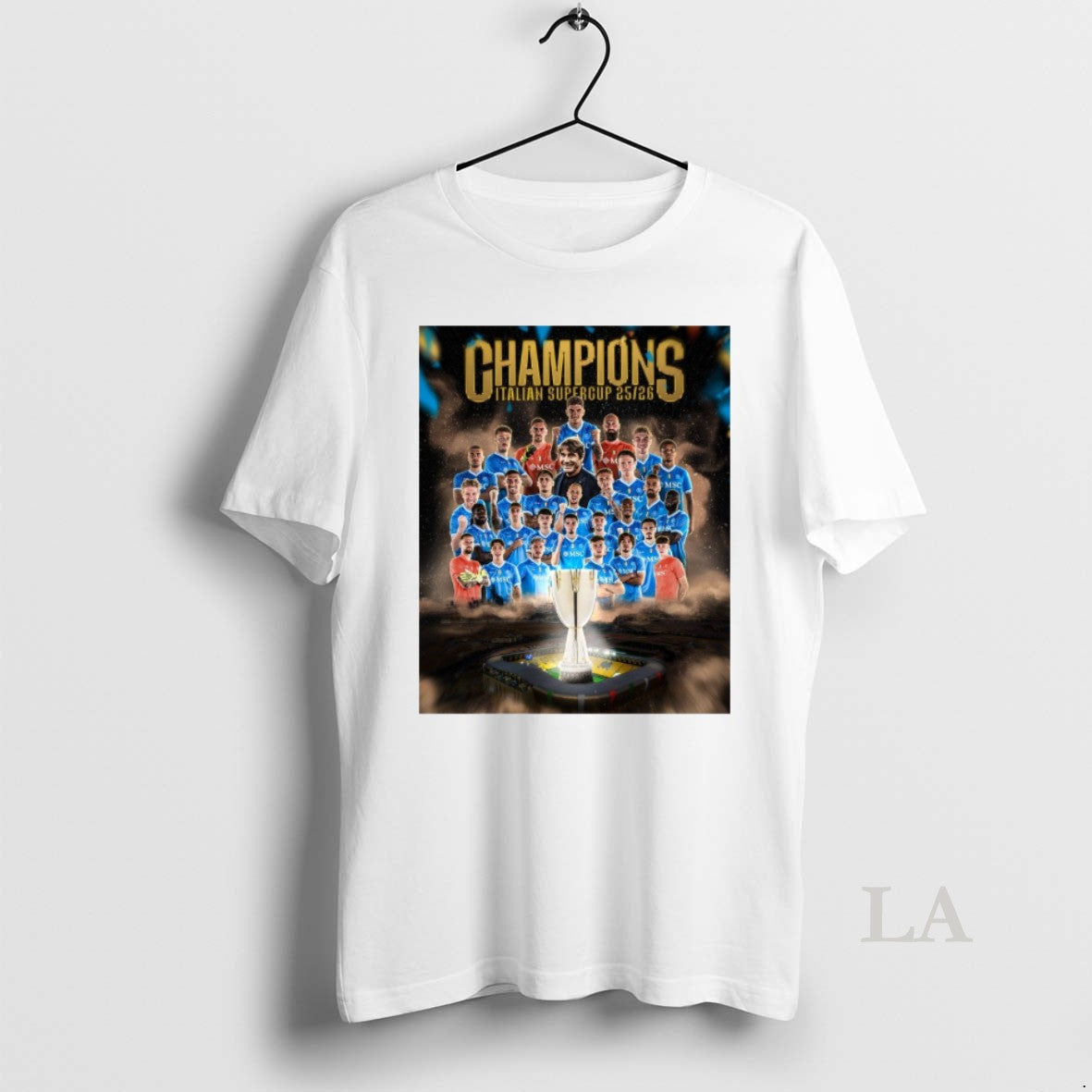 Original Napoli Defeated Bologna Football 2025 26 Italian Super Cup Champions T-Shirts, Hoodie, Sweatshirt | InkRitualCo.com