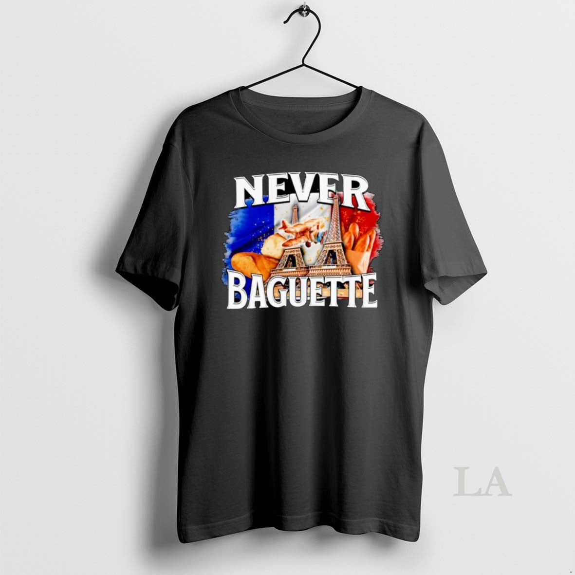 Original Never Baguette Eiffel France Flag Ornaments T-Shirts, Hoodie, Sweatshirt | InkRitualCo.com