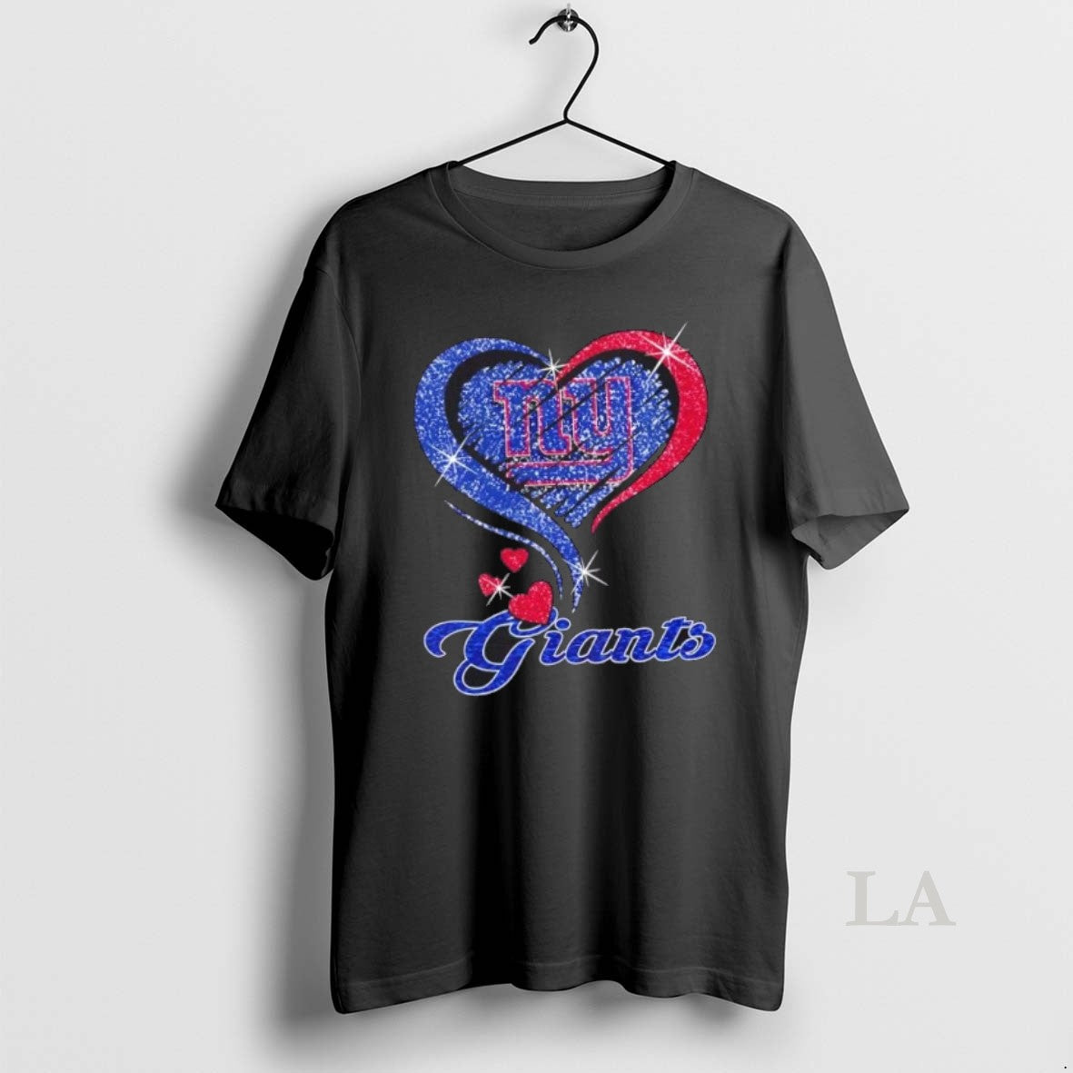 Original New York Giants Football In Glitter Heart Fans T-Shirts, Hoodie, Sweatshirt | InkRitualCo.com