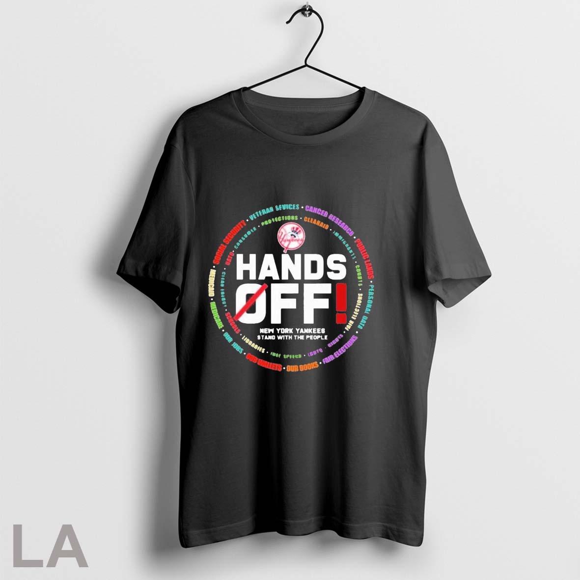 Original New York Yankees Hands Off Stand With The People 2025 T-Shirts, Hoodie, Sweatshirt | InkRitualCo.com