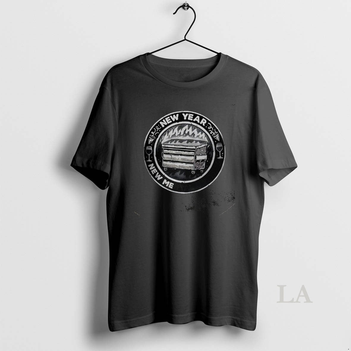 Original New Year New Mental Battles Burning Trash Can Logo T-Shirts, Hoodie, Sweatshirt | InkRitualCo.com