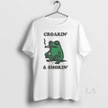 Original Nice Croakin And Smokin Frog Washed T-Shirts, Hoodie, Sweatshirt | InkRitualCo.com