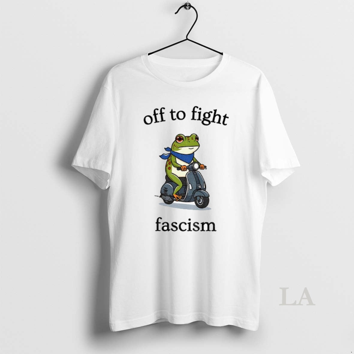 Original Off To Fight Fascism Protest Portland Frog Scooter Abolish Ice T-Shirts, Hoodie, Sweatshirt | InkRitualCo.com