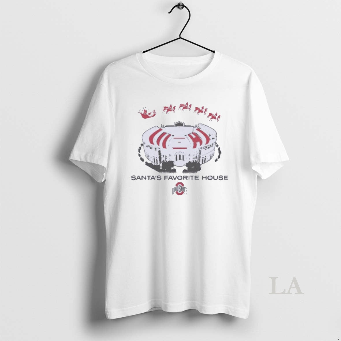 Original Ohio State Football Santas Favorite House Christmas T-Shirts, Hoodie, Sweatshirt | InkRitualCo.com