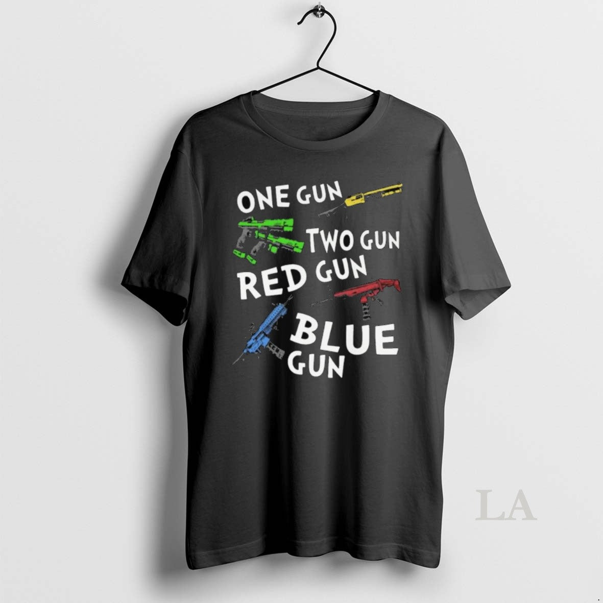 Original One Gun Two Gun Red Gun Blue Gun Long Sleve T-Shirts, Hoodie, Sweatshirt | InkRitualCo.com
