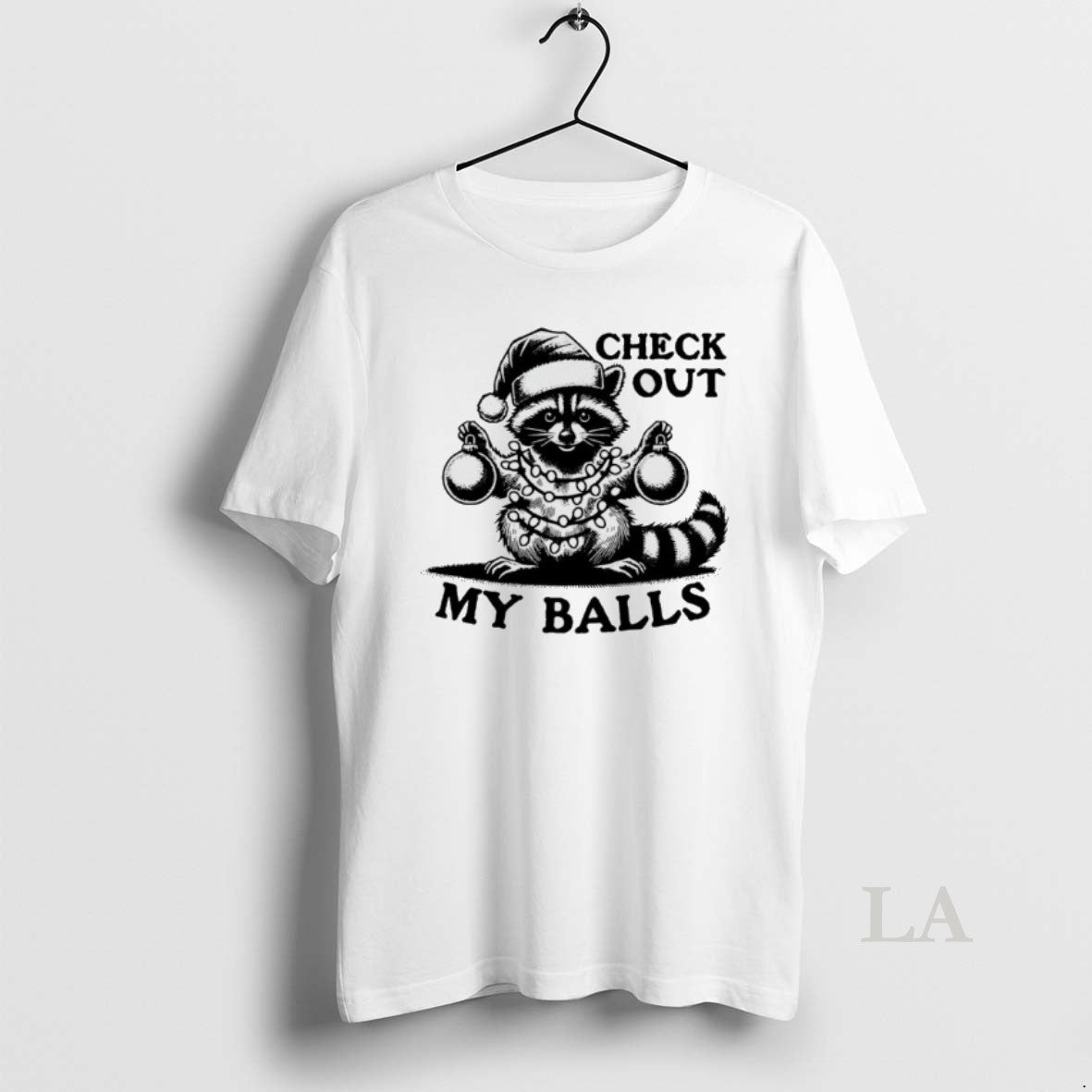 Original Opossum Santa Check Out My Balls Christmas T-Shirts, Hoodie, Sweatshirt | InkRitualCo.com