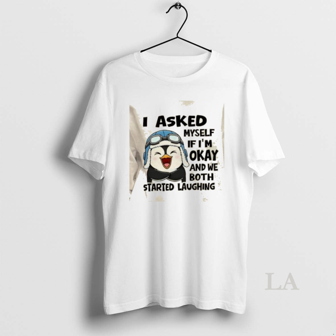 Original Penguin I Asked Myself If Im Okay And We Both Started Laughing T-Shirts, Hoodie, Sweatshirt | InkRitualCo.com