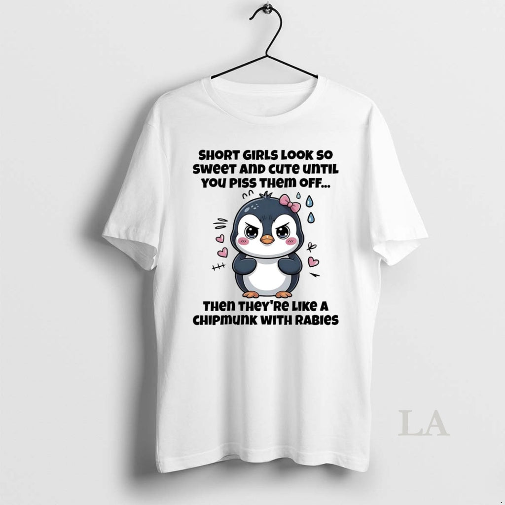 Original Penguin Short Girls Look So Sweet And Cute Until You Piss Them Off T-Shirts, Hoodie, Sweatshirt | InkRitualCo.com