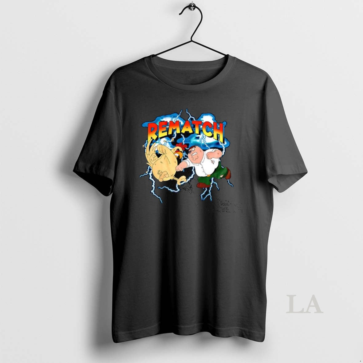 Original Peter Griffin Vs Ernie The Giant Chicken Family Guy Fight Rematch Cartoon T-Shirts, Hoodie, Sweatshirt