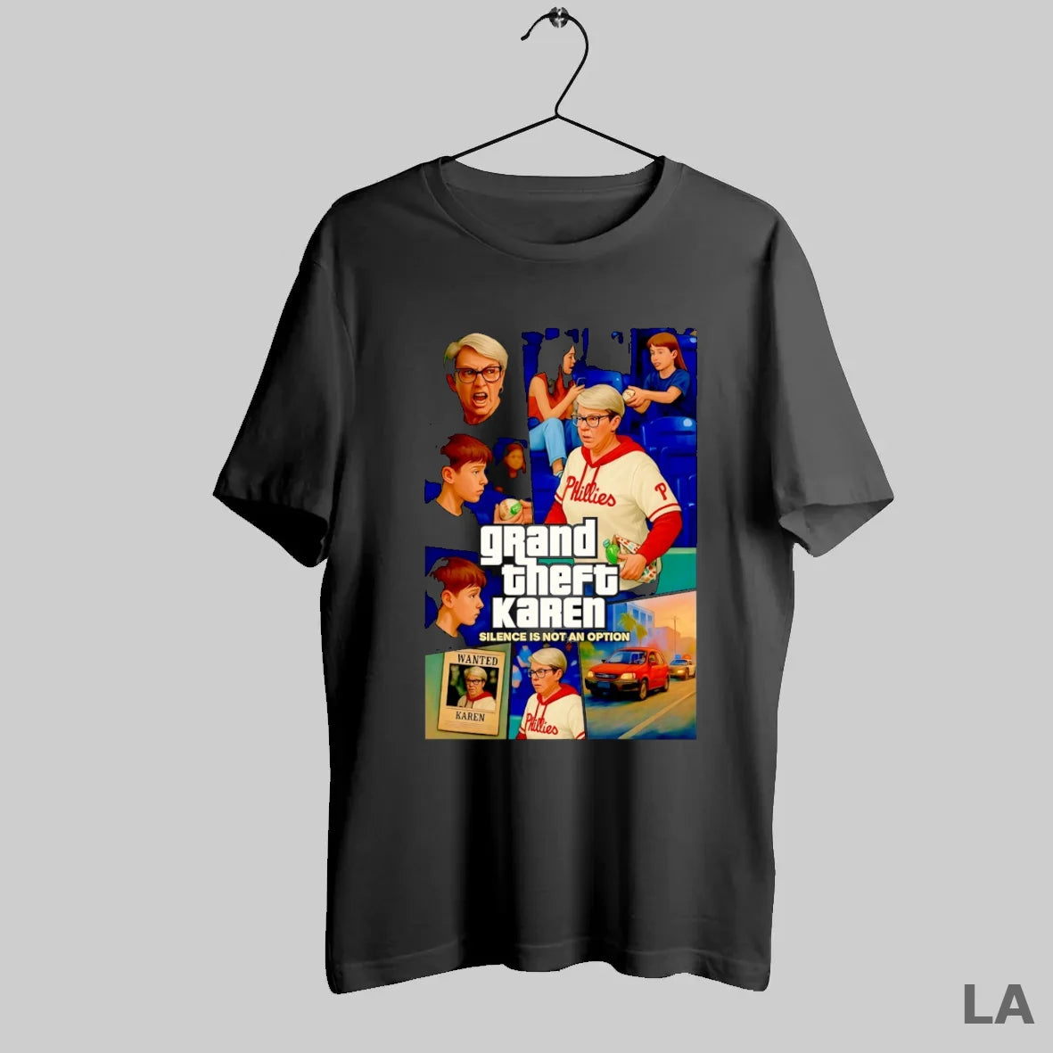 Original Phillies Karen Grand Theft Karen Silence Is Not An Option T-Shirts, Hoodie, Sweatshirt | InkRitualCo.com