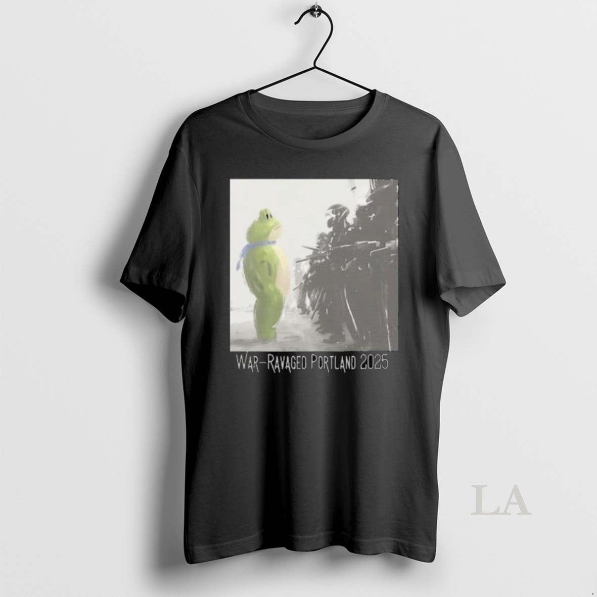 Original Portland Frog Anti Ice War Ravaged Portland 2025 Long Sleve T-Shirts, Hoodie, Sweatshirt | InkRitualCo.com
