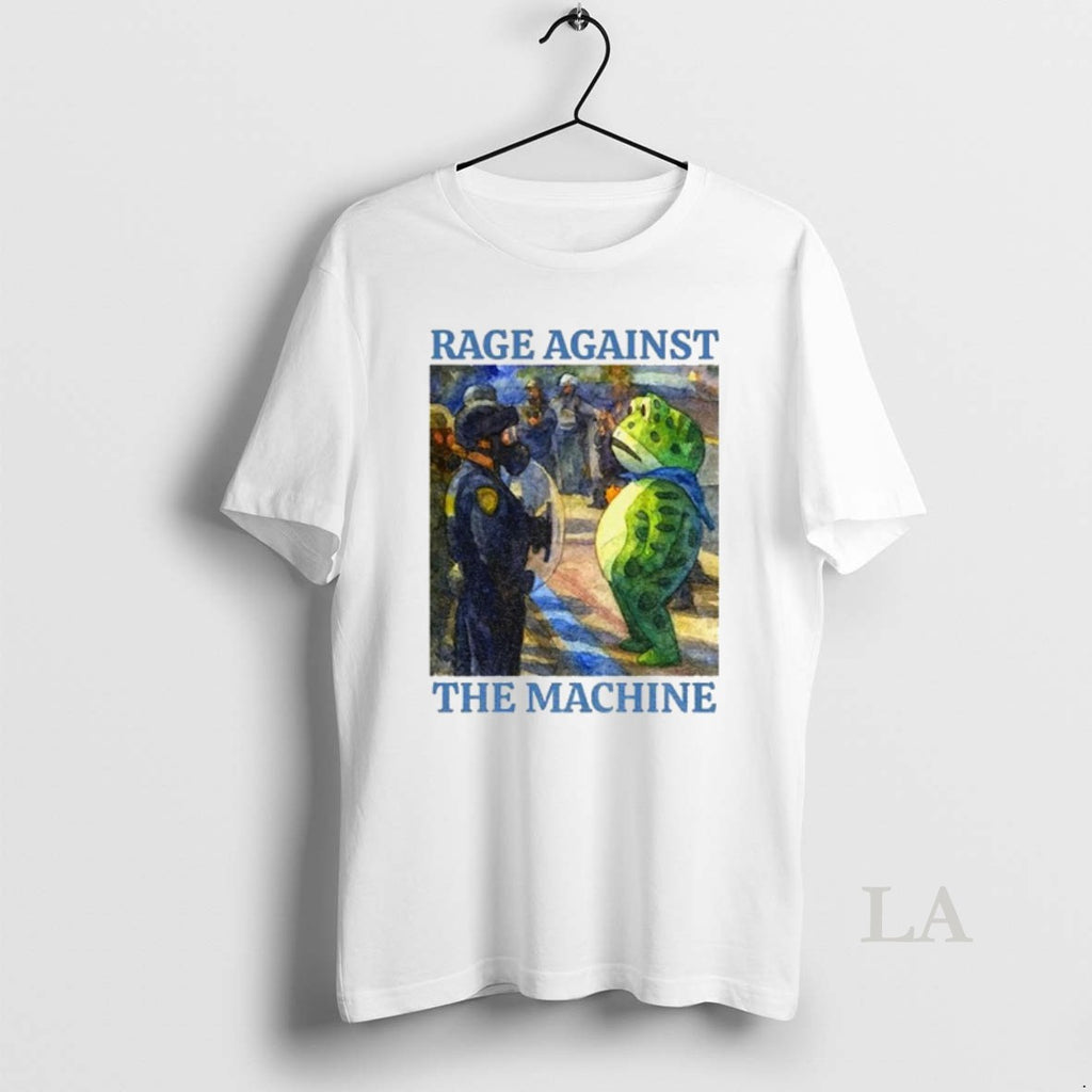 Original Portland Frog Protest Rage Against The Machine Art Political T-Shirts, Hoodie, Sweatshirt | InkRitualCo.com