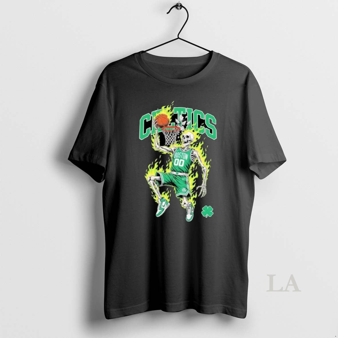 Original Premium Boston Celtics Mens Basketball Skeleton Player Flames T-Shirts, Hoodie, Sweatshirt | InkRitualCo.com