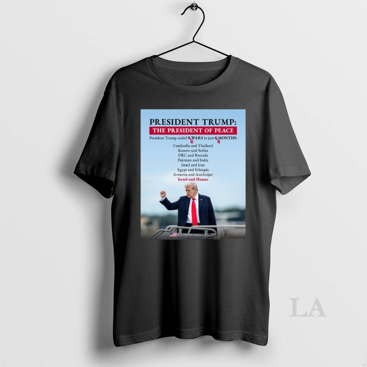 Original President Trump The President Of Peace President Trump Ended 8 Wars In Just T-Shirts, Hoodie, Sweatshirt