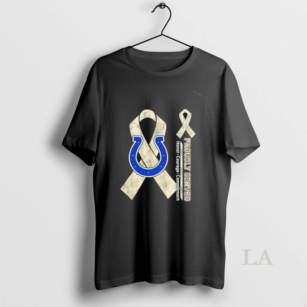 Original Proudly Served Honor Courage Commitment Indianapolis Colts Football T-Shirts, Hoodie, Sweatshirt | InkRitualCo.com