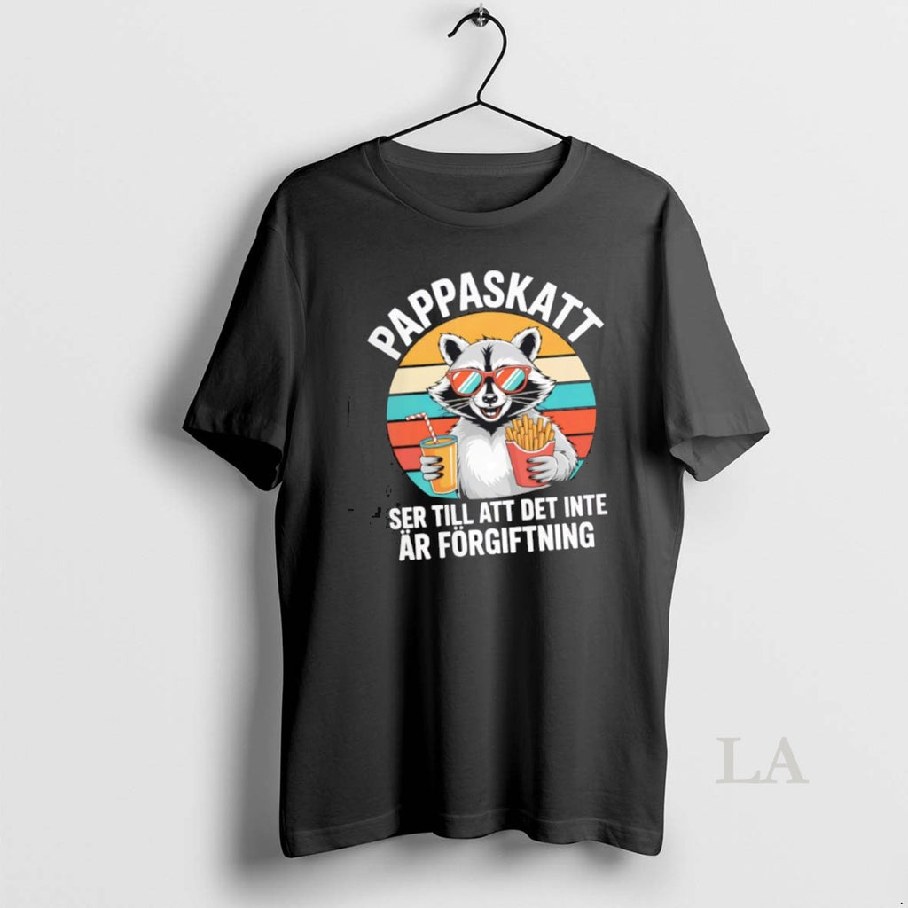 Original Raccoon Vintage Pappaskatt Ser Till Att Det Inte Ar Forgiftning T-Shirts, Hoodie, Sweatshirt | InkRitualCo.com