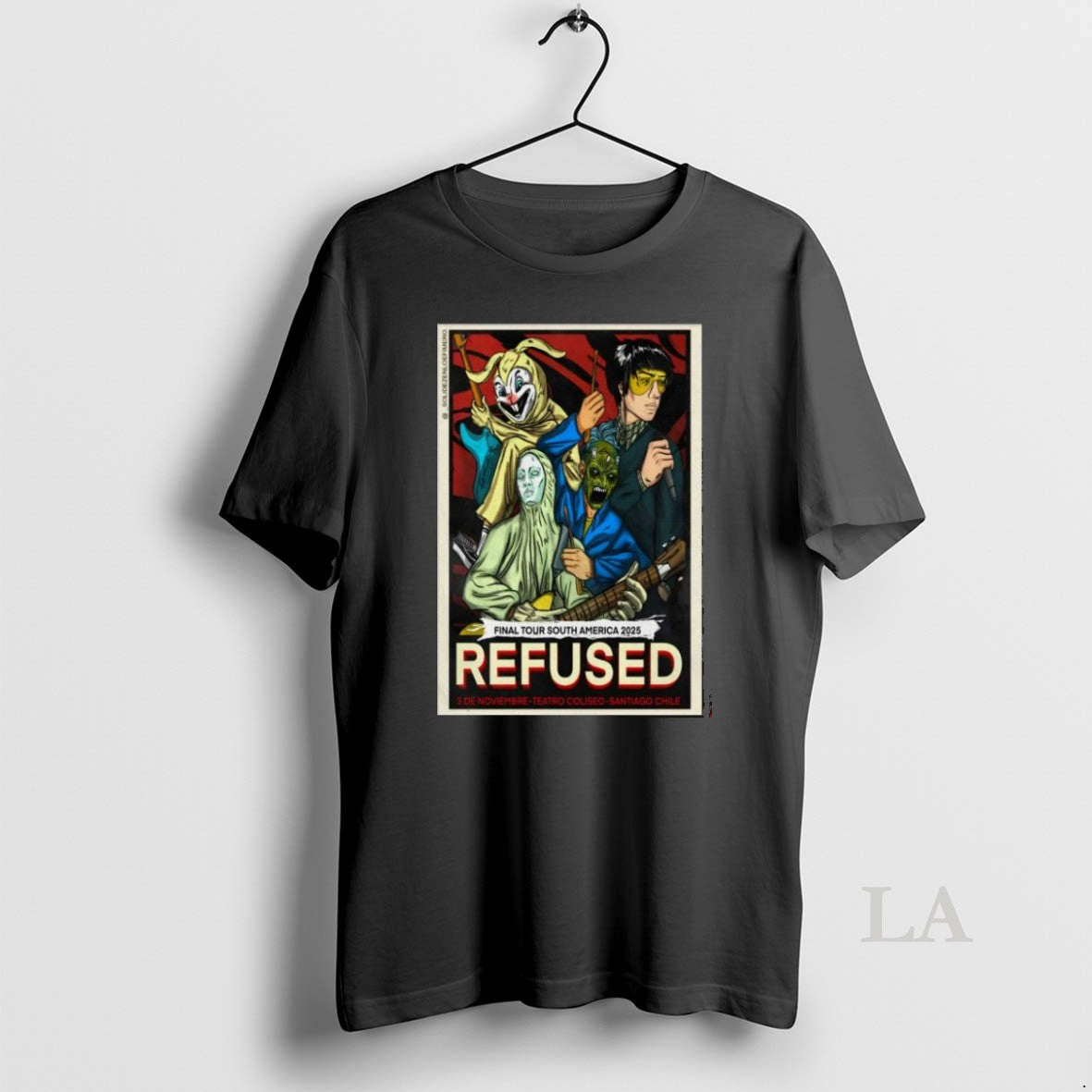 Original Refused Nov 3 2025 Teatro Coliseo In Santiago Chile T Men T-Shirts, Hoodie, Sweatshirt | InkRitualCo.com